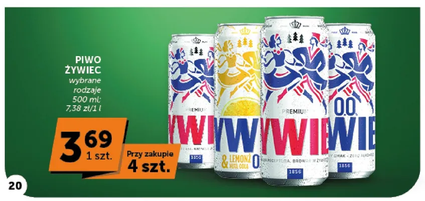 Piwo bezalkoholowe Żywiec Lemonż z nutą cola promocja w Euro Sklep