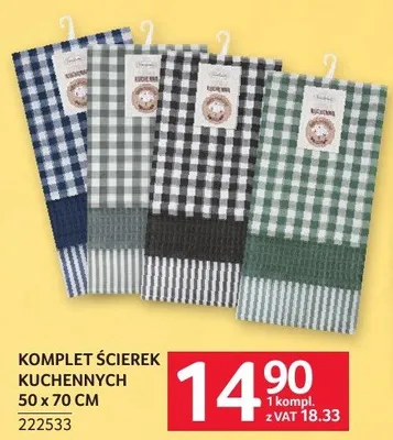 Komplet ścierek kuchennych 50x70cm promocja w Selgros
