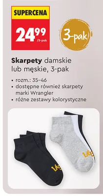 Skarpety damskie Wrangler 3-pak promocja w Biedronka
