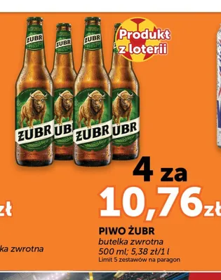 Piwo Żubr promocja w Groszek