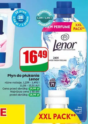 Płyn do płukania Lenor promocja w Dino
