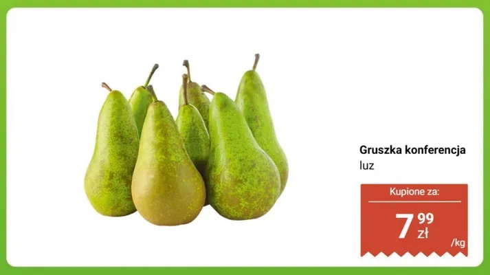 Gruszka konferencja luz promocja w Biedronka