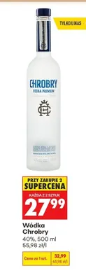 Wódka Chrobry promocja w Biedronka