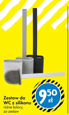 Zestaw do WC z silikonu różne kolory, za zestaw promocja w Tedi