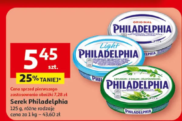 Serek Philadelphia Light promocja w Auchan