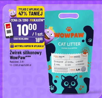 Żwirek silikonowy promocja w POLOmarket