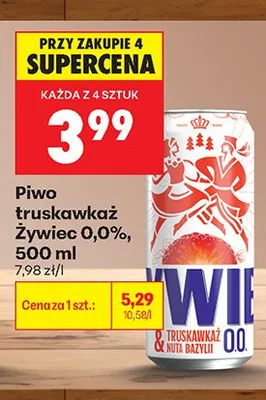 Piwo bezalkoholowe Żywiec Truskawkaż promocja w Biedronka