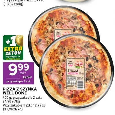 Pizza z szynką Well Done promocja w Stokrotka