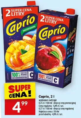 Sok Caprio promocja w Twój Market