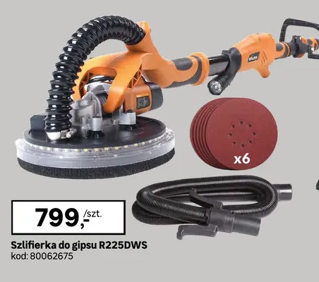 Szlifierka do gipsu Evolution R225DWS promocja w Leroy Merlin