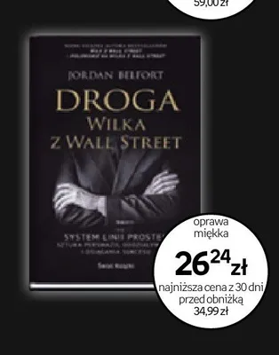 Książka Droga wilka z Wall Street oprawa miękka promocja w Empik
