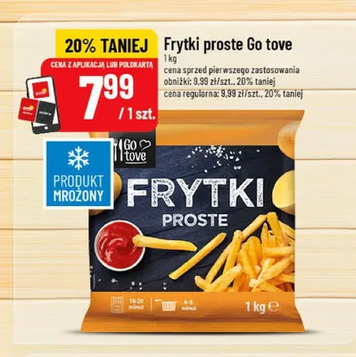 Frytki proste Go tove promocja w POLOmarket