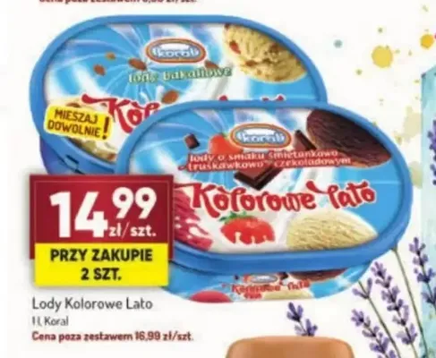 Lody bakaliowe Kolorowe Lato promocja w Avita