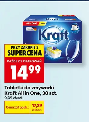 Tabletki do zmywarki Kraft All in One promocja w Biedronka