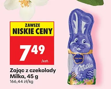 Zając z czekolady promocja w Biedronka