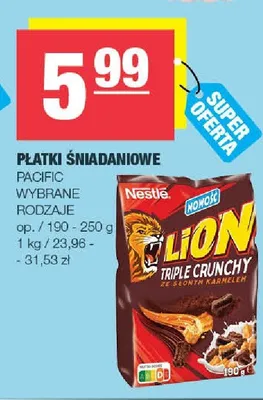 Płatki śniadaniowe Nestlé Lion Triple Crunchy promocja w SPAR
