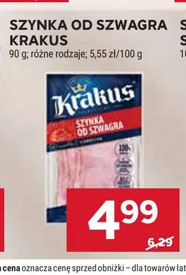 Szynka od Szwagra Krakus promocja w Stokrotka