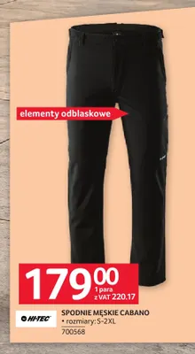 Spodnie męskie Cabano Hi-Tec promocja w Selgros