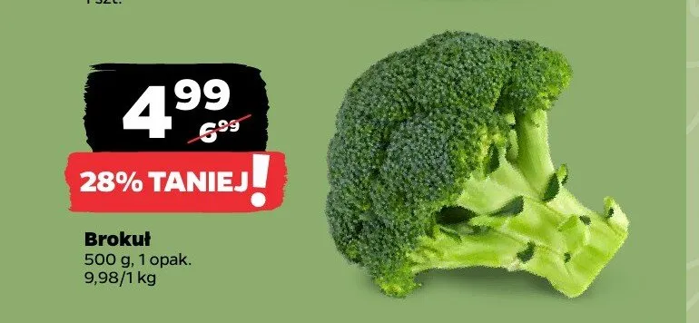 Brokuł promocja w Netto