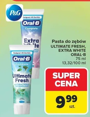 Pasta do zębów Ultimate Fresh, Extra White promocja w Carrefour