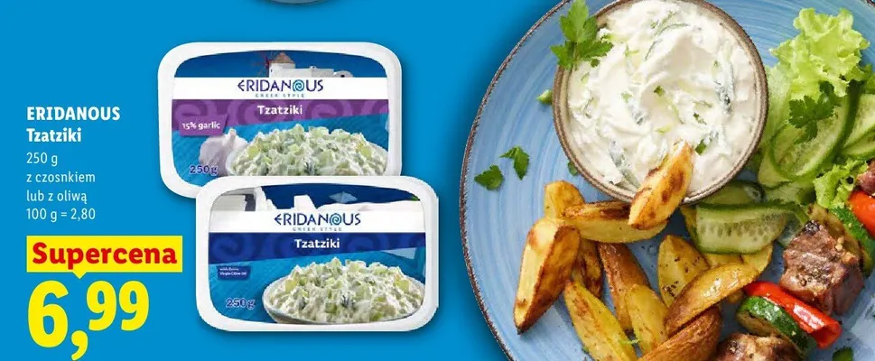 Tzatziki Eridanous z oliwą promocja w Lidl