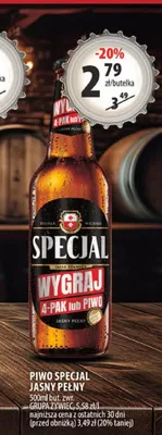 Piwo Specjal Jasny Pełny promocja w Arhelan