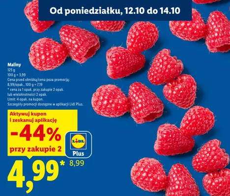 Maliny promocja w Lidl