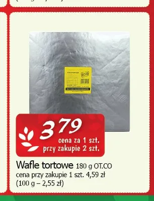 Wafle tortowe OT.CO promocja w CEZAR Delikatesy