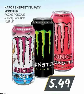 Napój energetyzujący Monster Juiced Viking Berry promocja w Słoneczko