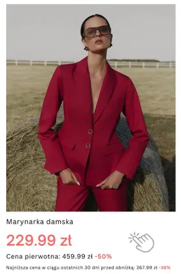 Marynarka damska promocja w Monnari
