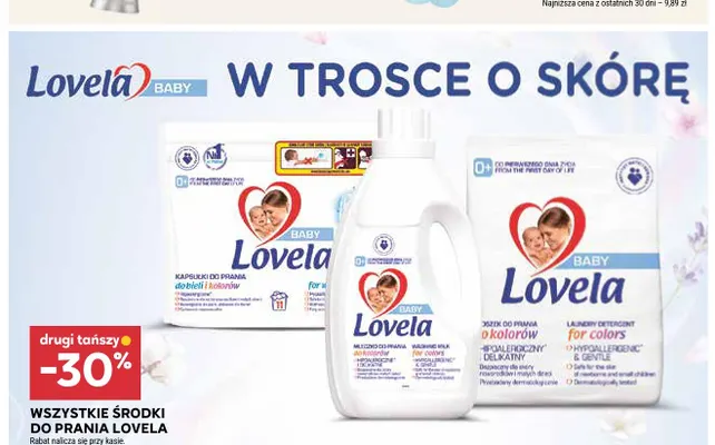 Mleczko do prania do kolorów Lovela Baby promocja w Stokrotka