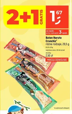 Baton Naruto Crunchiz Coconut promocja w Dealz
