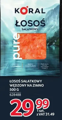 Łosoś sałatkowy wędzony na zimno 500 g promocja w Selgros