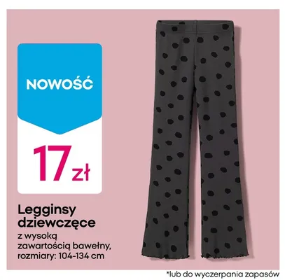 Legginsy dziewczęce promocja w Pepco