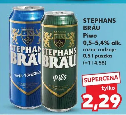 Piwo Stephans Bräu promocja w Kaufland