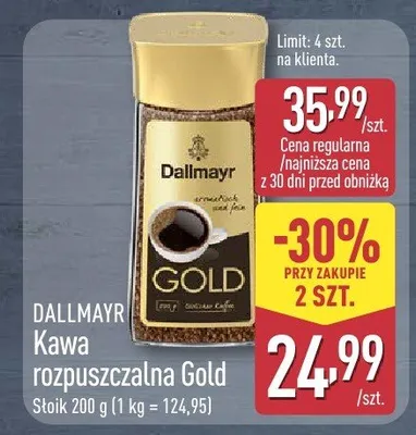 Kawa rozpuszczalna Gold promocja w Aldi