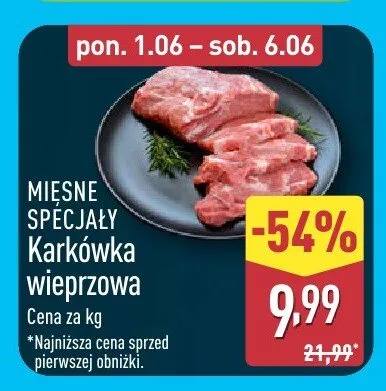 Karkówka wieprzowa Mięsne Specjały promocja w Aldi