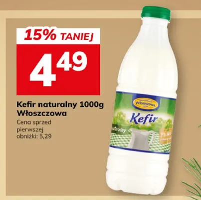 Kefir naturalny 1000g promocja w Hitpol