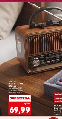 Radio Retro FM TRACER RTX200 stacje FM/AM/SW odtwarzacz Audio Bluetooth latarka promocja w Kaufland