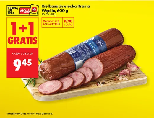 Kiełbasa żywiecka promocja w Biedronka