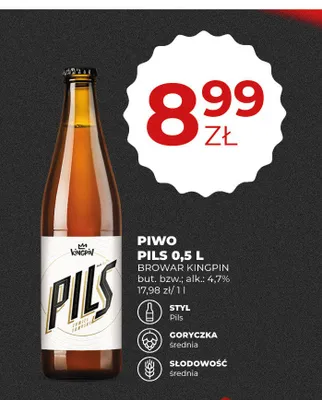 Piwo Pils Kingpin promocja w Duży Ben