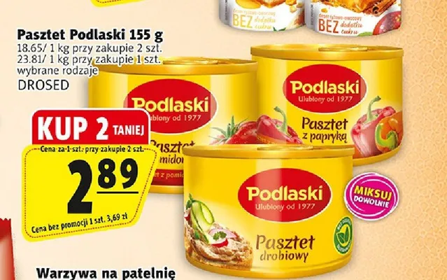 Pasztet Podlaski drobiowy Drosed promocja w Prim Market
