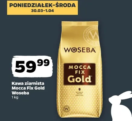 Kawa ziarnista Mocca Fix Gold promocja w Netto