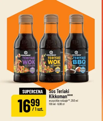 Sos Teriaki Kikkoman Wok roasted garlic promocja w POLOmarket