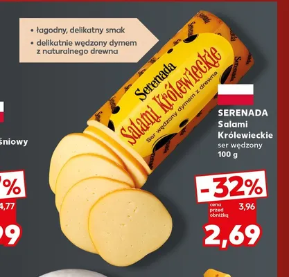 Ser wędzony Salami Królewieckie Serenada promocja w Kaufland