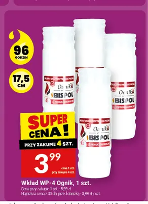 Wkład WP-4 Ognik promocja w Twój Market