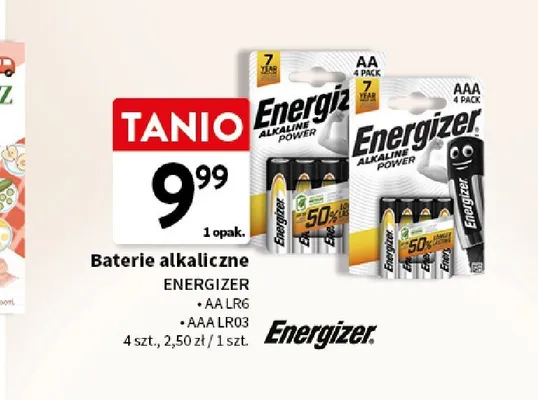 Baterie alkaliczne Energizer AAA LR03 promocja w Intermarche