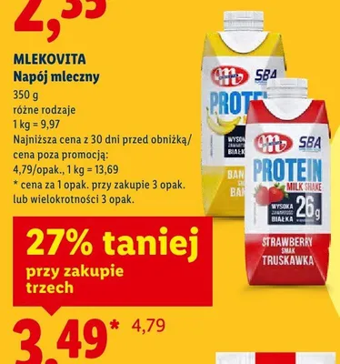 Napój mleczny, różne rodzaje promocja w Lidl