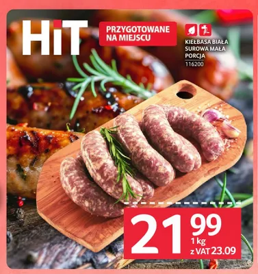 Kiełbasa biała surowa mała porcja promocja w Selgros