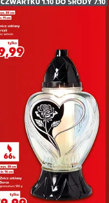 Znicz szklany Serce promocja w Kaufland